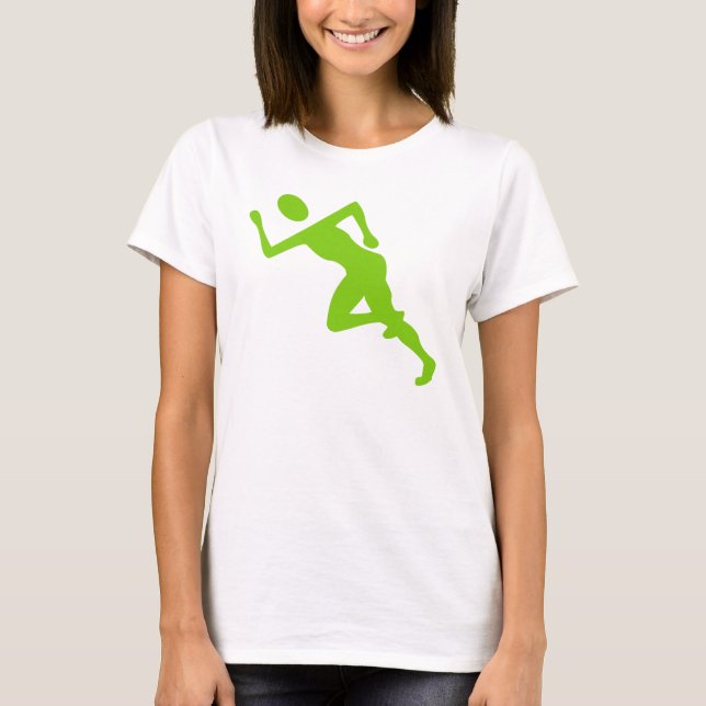 Running - Martian Green T-Shirt (Front)