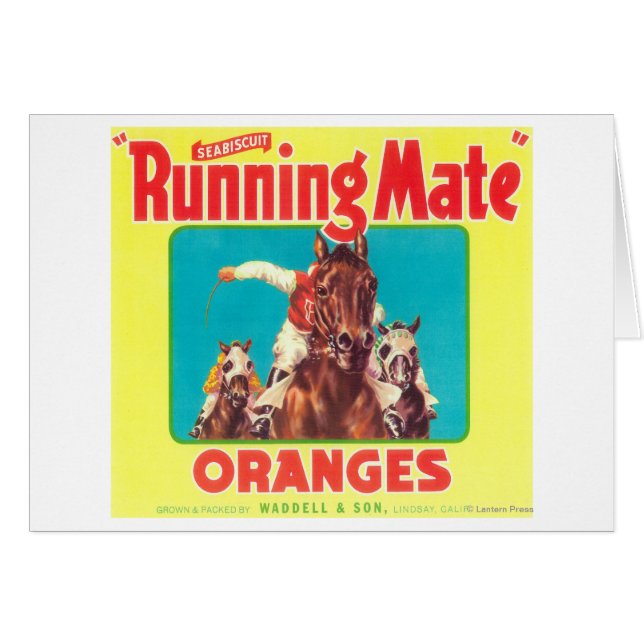 Running Mate Orange LabelLindsay, CA (Front Horizontal)