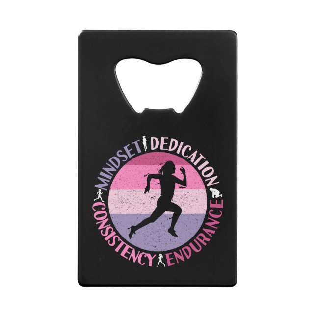 Running Mindset - Girly Runner Endurance Quote (Front)