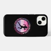 Running Mindset - Girly Runner Endurance Quote iPhone Case (Back Horizontal)