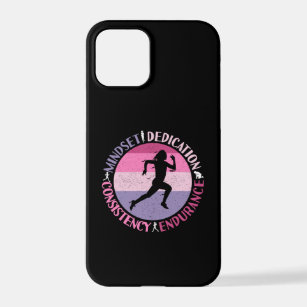 Running Mindset - Girly Runner Endurance Quote iPhone 12 Pro Case