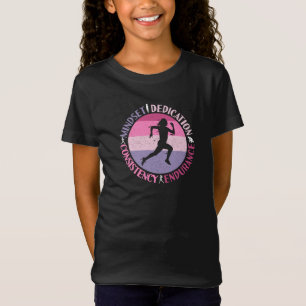 Running Mindset - Girly Runner Endurance Quote T-Shirt
