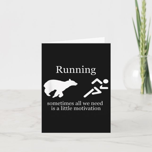 Running. Motivation  Card (Front)