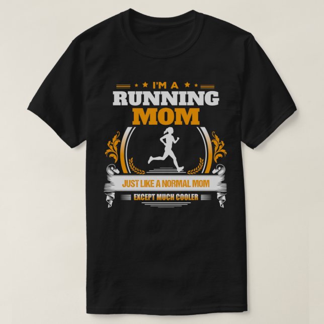 Running Mum Christmas Gift or Birthday Present T-Shirt (Design Front)