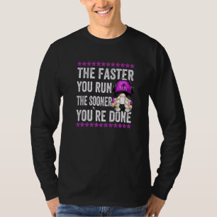 Running Mum Saying For Women Cute Gnome Grandma T-Shirt