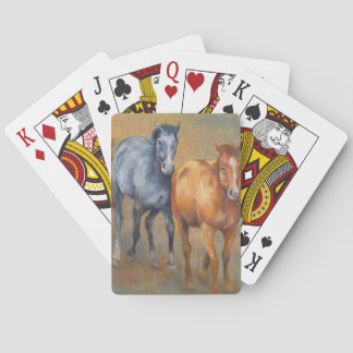 Running mustangs playing cards