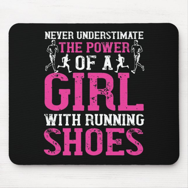 Running - Never underestimate champion Mouse Mat (Front)
