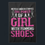 Running - Never underestimate champion Tea Towel<br><div class="desc">Do you love jogging or walking? Then show with this sporty jogging shirt how you as a runner approach your training or workout to improve your fitness and endurance. Cool gift for Runners and Jogger.</div>