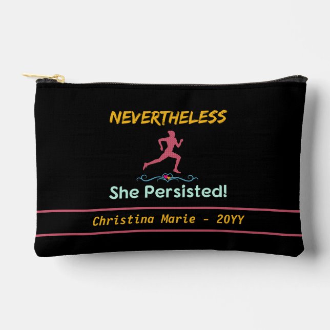 Running - Nevertheless She Persisted Runner Accessory Pouch (Front)