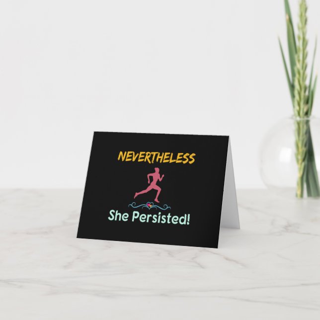 Running - Nevertheless She Persisted Runner Card (Front)