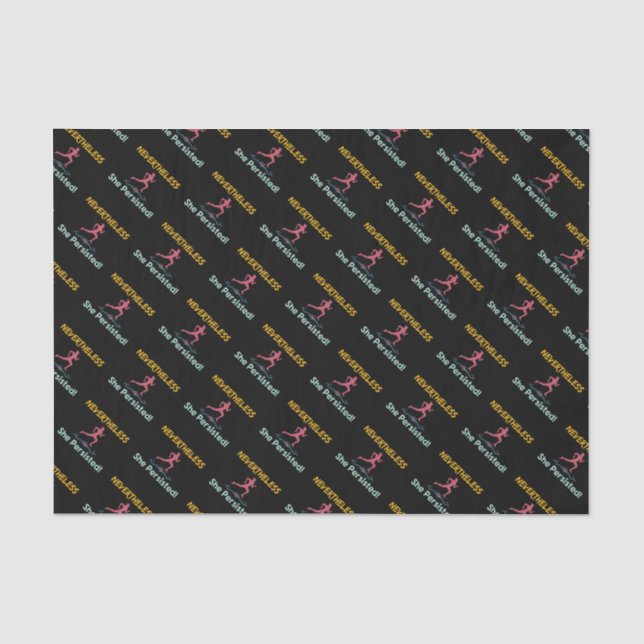 Running - Nevertheless She Persisted Runner Tissue Paper (Front)