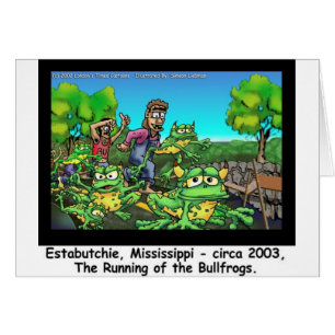 Running Of The Bull Frogs Funny Gifts/Collectibles