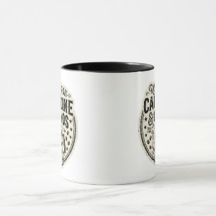 Running on Caffeine and Chaos Vintage Coffee Pot Mug