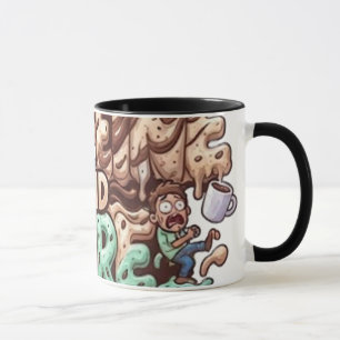 Running on Caffeine and Pure Panic Graphic Art Mug