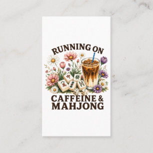 Running on Caffeine & Mahjong Business Card