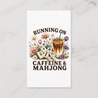 Running on Caffeine & Mahjong Enclosure Card