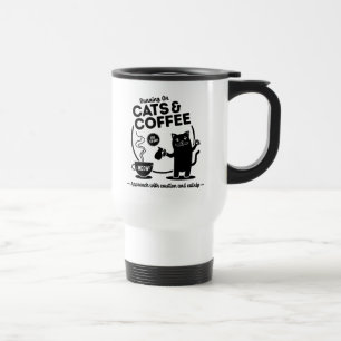 Running on Cats and Coffee Travel Mug