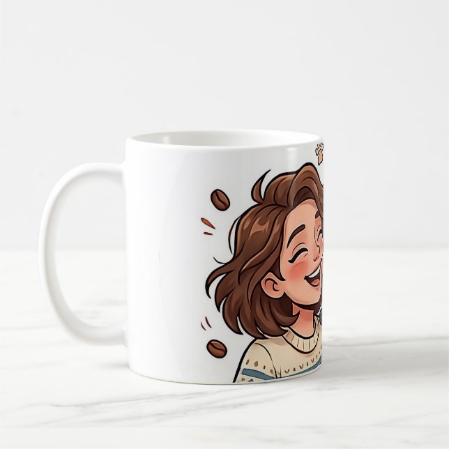 Running On Coffee And French Bulldog Kisses Mug (Left)