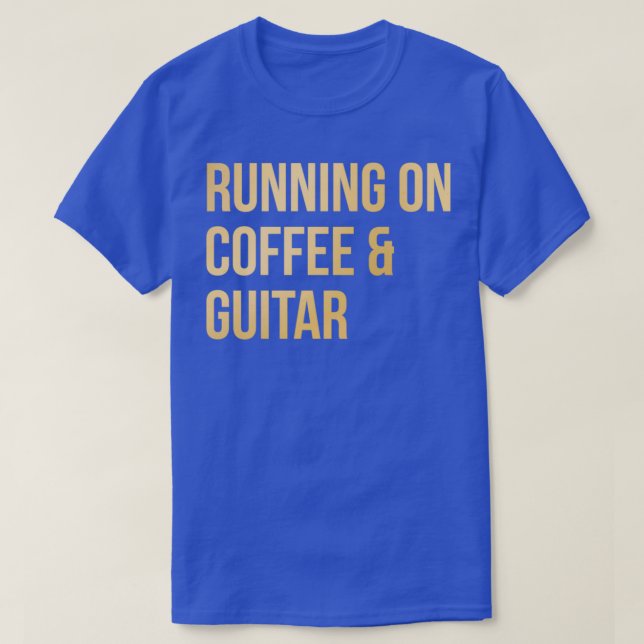 Running On Coffee And Guitar In Gold Pullover Hood (Design Front)