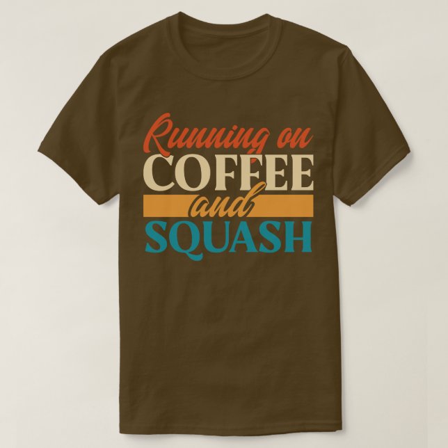Running On Coffee And Squash T-Shirt (Design Front)