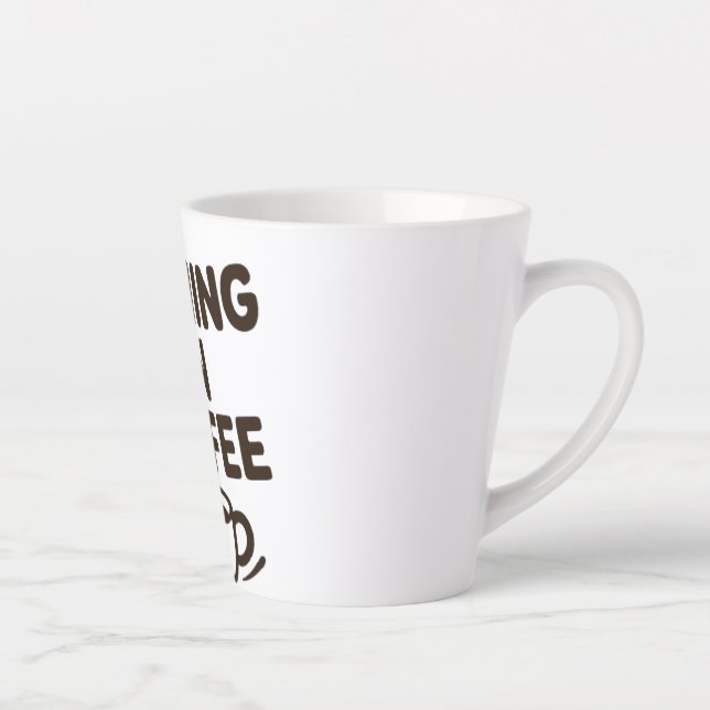 Running on Coffee & Deadlines – Funny Mug (Right)