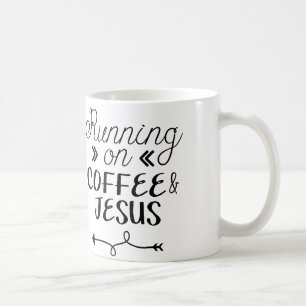 Running on Coffee & Jesus Coffee Mug
