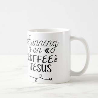 Running on Coffee & Jesus Coffee Mug