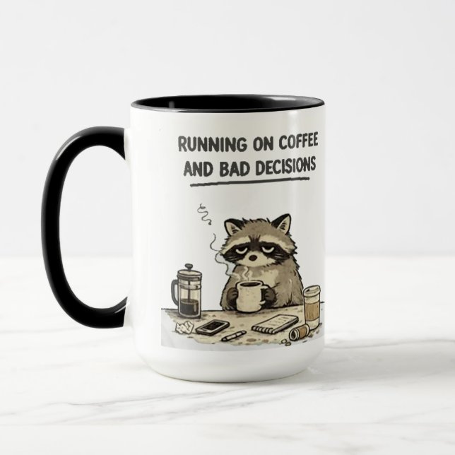 running on coffee mug (Left)