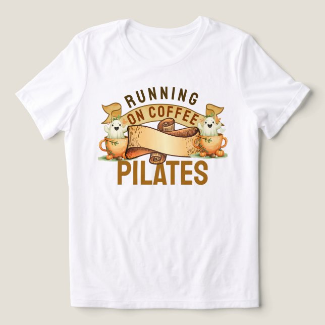 Running On Coffee Pilates Tri-Blend Shirt (Design Front)