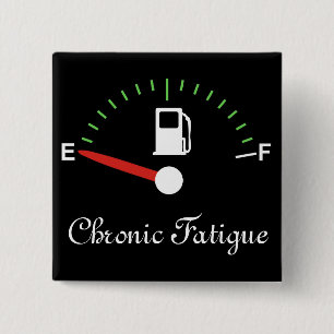 Running on Empty 15 Cm Square Badge