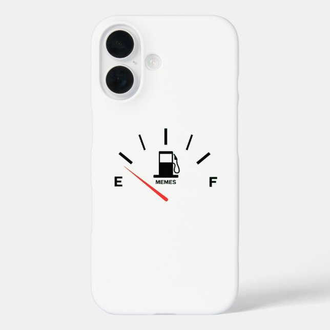 Running on Empty Memes T-Shirt Case-Mate iPhone Case (Back)