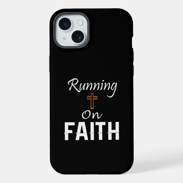 Running on Faith Runner iPhone Case (Back)