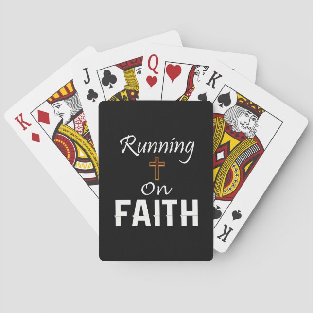 Running on Faith Runner Playing Cards (Back)