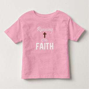 Running on Faith Runner Toddler T-Shirt