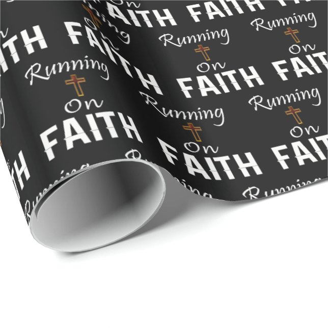 Running on Faith Runner Wrapping Paper (Roll Corner)