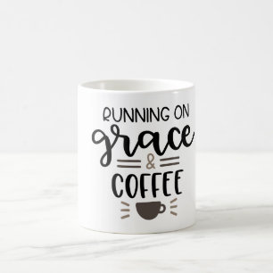 "Running on Grace & Coffee"- Mug