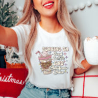 Running on Iced Coffee & Christmas Cheer T-Shirt