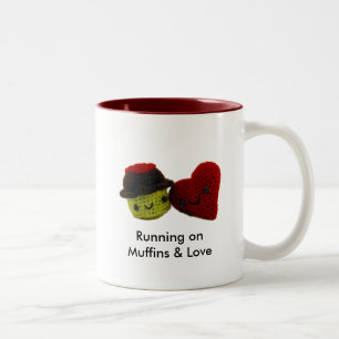 Running on Muffins & Love - Two Tone Mug