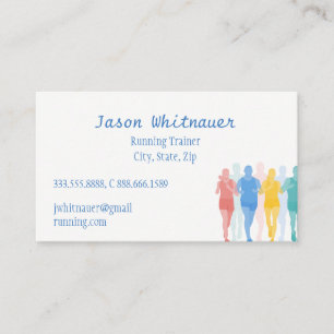 Running or Personal Trainer, Fitness Instructor Business Card