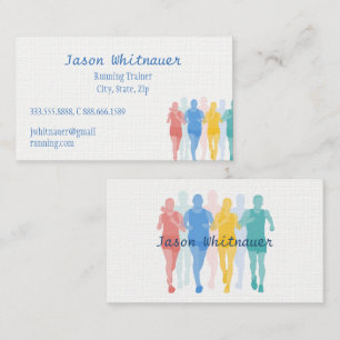Running or Personal Trainer, Fitness Instructor Business Card