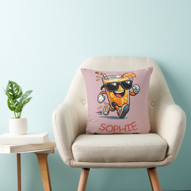Running Orange Juice Cushion (Chair)