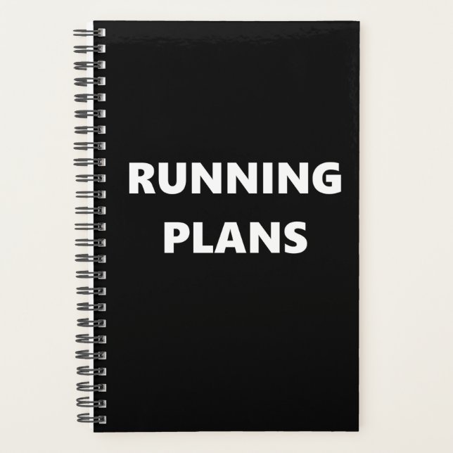 Running Planner Sports Theme Running Plans (Front)