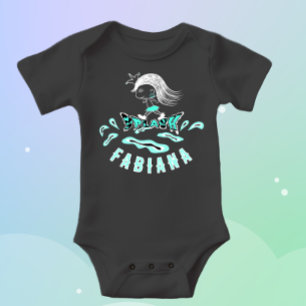 Running princess baby bodysuit