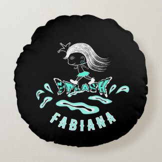 Running princess round cushion