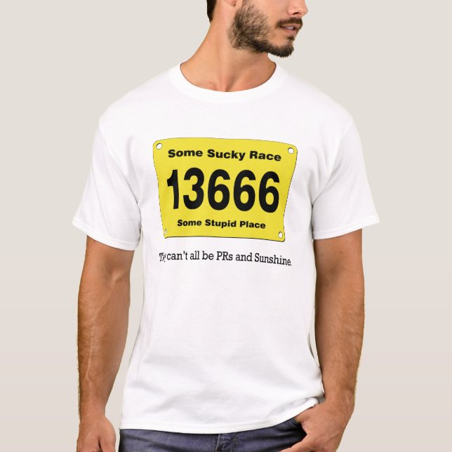 Running PRs And Sunshine Runner T-shirt (Front)
