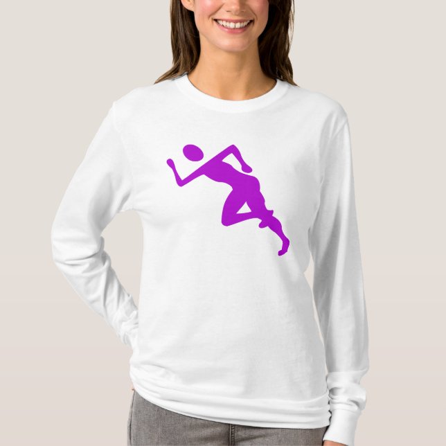 Running - Purple T-Shirt (Front)