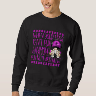 Running Quote Gnome For Women Cute Grandma Maratho Sweatshirt