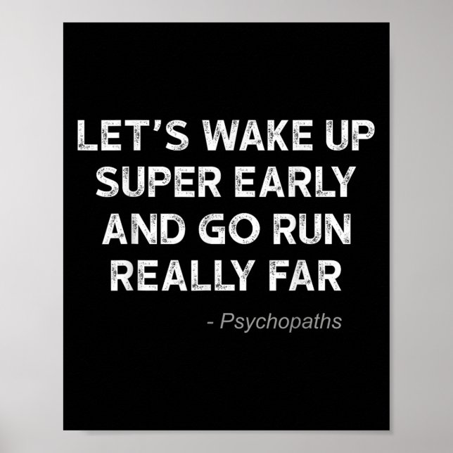 Running Quotes For Distance Runners Running Team I Poster (Front)