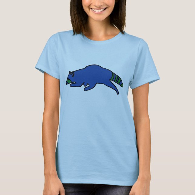 Running Racoon apparel T-Shirt (Front)