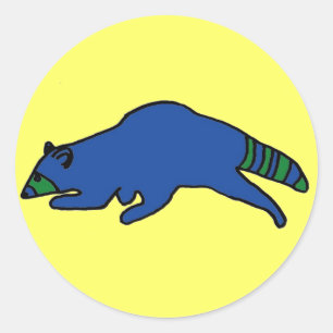 Running Racoon sticker